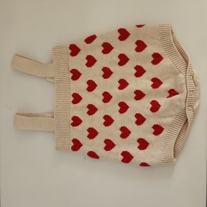 Cat and Jack Heart Knit Romper